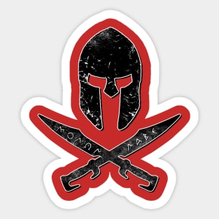 Spartan Warrior Swords and Helmet Sticker